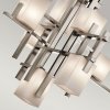 Żyrandol City Lights - 7 źródeł światła Klasyczny pewter geometryczna kwadratowe szklane klosze możliwość ściemniania KL-CITY-LIGHTS7A KICHLER